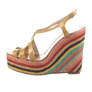 Multicolor Wedge Sandals